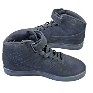 Fila Shoes Mens Size 5.5 Black Vulc 13 Mid Strap High Top Athletic Sneakers